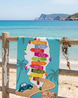 Drap de plage GR20 bleu