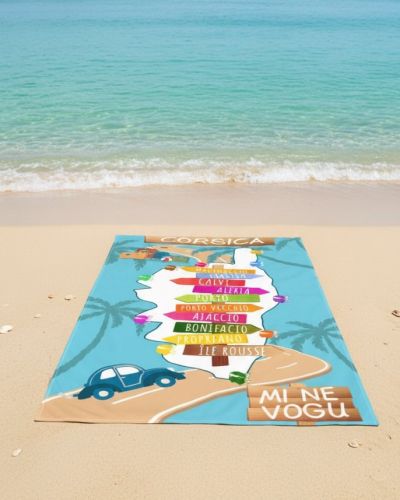 Drap de plage GR20 bleu