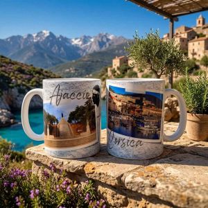 Mug Ajaccio en ceramique decor Corse