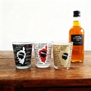 Verres shooter Corsica "lot de 3"