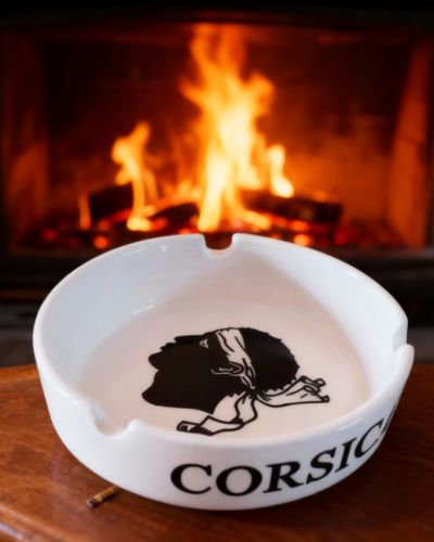 Cendrier Corsica blanc