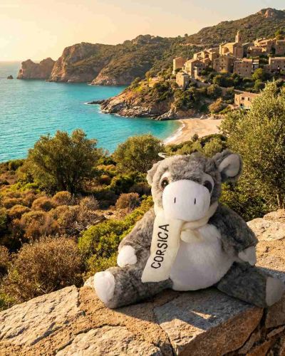 Peluche Ane gris Corse Pm