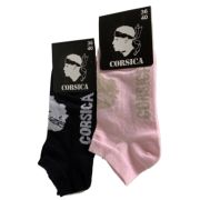 Chaussettes Corsica, adulte ,rose, noir ,Tète de Maure ,Corse-souvenirs