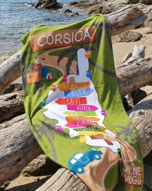 Drap de plage GR20 vert