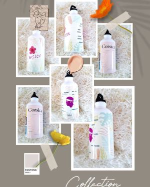 Gourde Florale rose