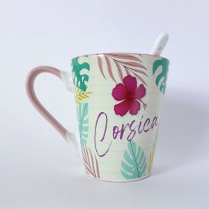 Mug Fleurs de Corse en céramique