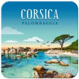 Sous-verres ,Corsica, liège ,Palombaggia , Corse-souvenirs