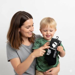 Chaussettes enfants Corsica, noires ou blanches