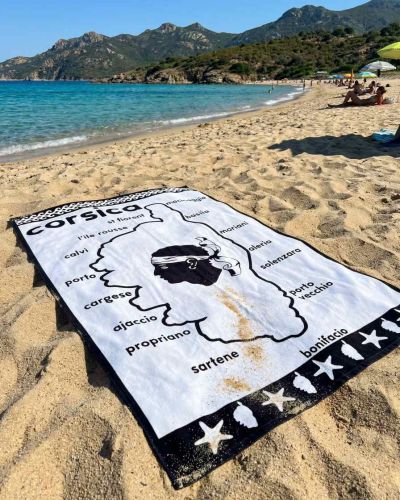 Drap de plage Cors’blanc