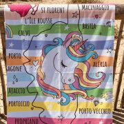 Drap de plage Licorne