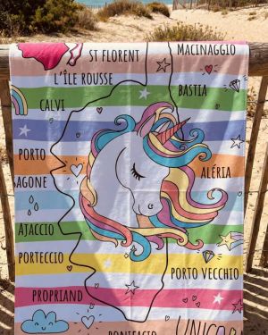 Drap de plage Licorne