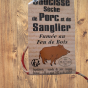 Saucisse sèche de sanglier