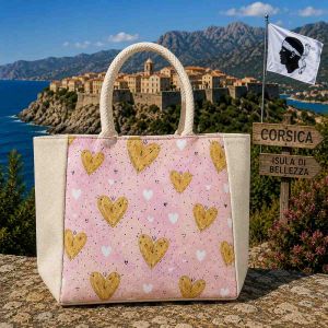 Sac Licorne Rainbow pour enfant en toile de jute