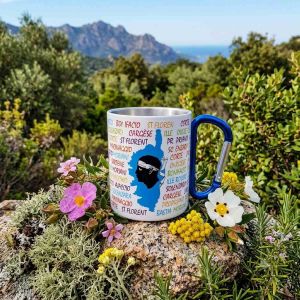 Mug des Explorateurs en métal avec son mousqueton