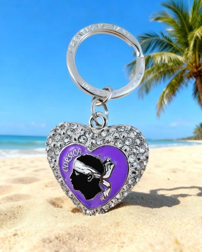 Porte-clés Cœur insulaire