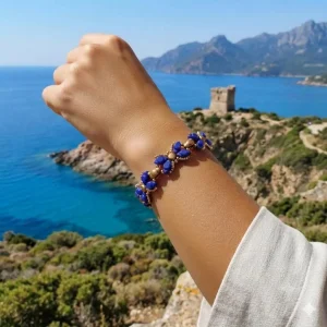 Bracelet femme Ciatta, artisanat Corse et perles françaises