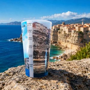Verre doseur Bonifacio sur ses falaises