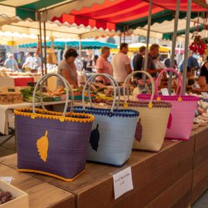 Sac cabas Isula Fiore en raphia naturel
