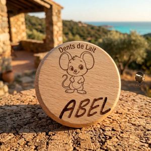 Boite a dents de lait en bois ,personnalisable par gravure