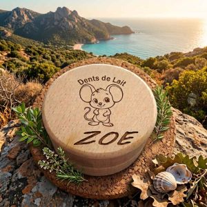 Boite a dents de lait en bois ,personnalisable par gravure