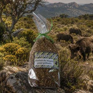 Épices de Corse, herbes aromatiques barbecue, produit du terroir corse, aromates maquis corse, cuisine méditerranéenne.