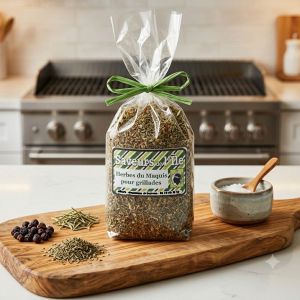 Épices de Corse, herbes aromatiques barbecue, produit du terroir corse, aromates maquis corse, cuisine méditerranéenne.