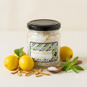 Sel au citron Corse, naturel de Saveurs de l'Ile